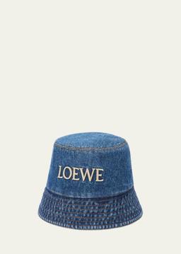 Logo Denim Bucket Hat