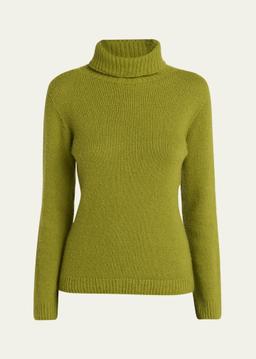 Cashmere-Silk Turtleneck Sweater