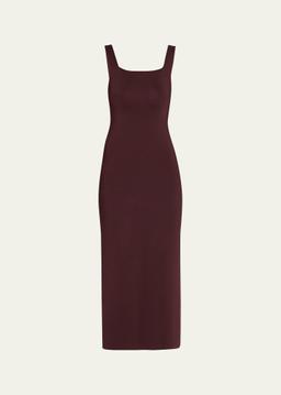 Dixi Square-Neck Sleeveless Knit Maxi Dress