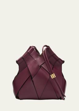 Charlotte Woven Leather Crossbody Bag