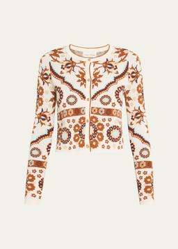 Ila Printed Knit Cardigan