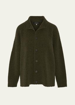 3/4 Width High-Neck Cardigan (Mid Length)