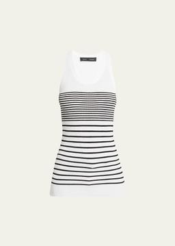 Roberts Stripe Ribbed Matte Tank Top