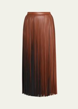 Veda Faux Leather Fringe Skirt