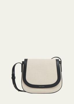 Classic Flap Canvas & Leather Crossbody Bag