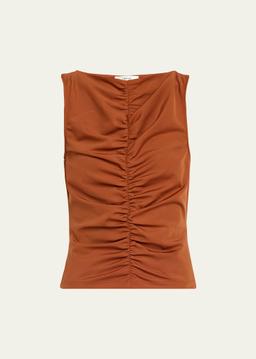 The Ruched Sleeveless Top