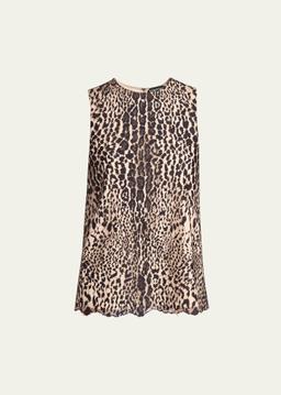 Leopard Lace Sleeveless Top