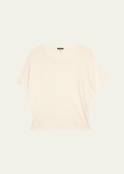 Cashmere-Blend Tight Waist Tee