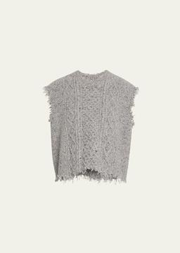 Cable-Knit Sweater Vest