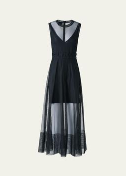 Techno Tulle Fit-&-Flare Gown
