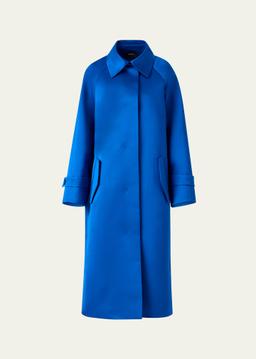 Elliot Oversized Silk Duchess Coat