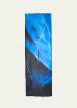 Alyson's Cyanotype Printed Cashmere Scarf