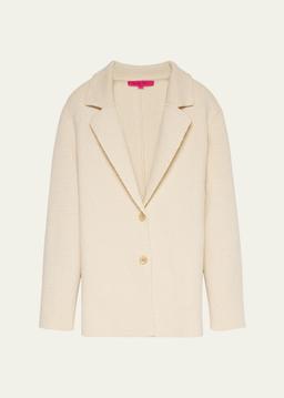 Nora Knit Single-Breasted Blazer