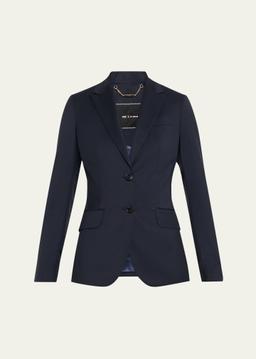 Single-Breasted Wool Blazer