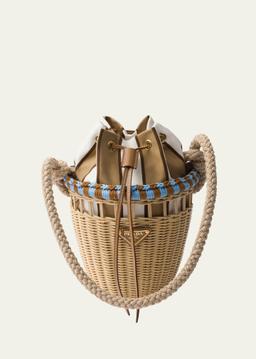 Basket Rope Rattan Bucket Bag