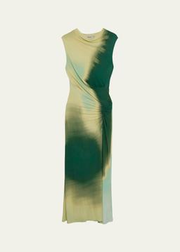 Acacia Sleeveless Ruched Midi Dress