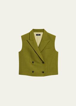 Boxy Double-Breasted Vest