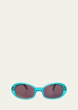 Carolyn Oval Acetate Sunglasses
