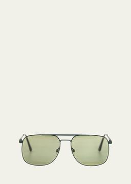 Toni Aviator Metal Sunglasses