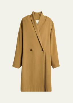 Elise Double-Breasted Wool Cashmere Coat