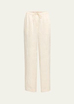 Elliat Crinkled Satin Drawstring Pants
