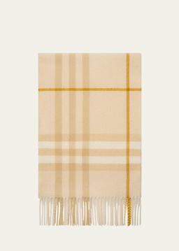 Giant Check Cashmere Scarf