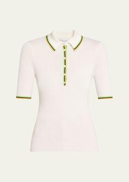 Perro Rib Short-Sleeve Polo Shirt