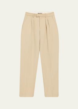 Alphonse Pleated Straight-Leg Tailoring Pants