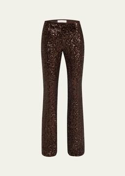 Sequined Flare Pants
