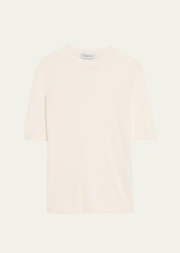 Brunner Short-Sleeve Cashmere-Silk T-Shirt