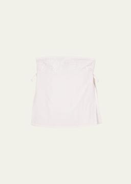 Sebastian Embroidered Strapless Top