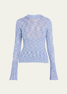 Mouline Long-Sleeve Top