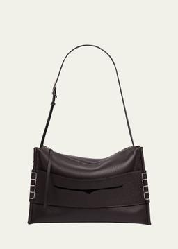 Calfskin Suede Loafer Messenger Bag