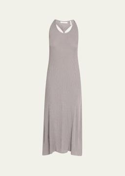 Twist-Back Ribbed Tank Dress