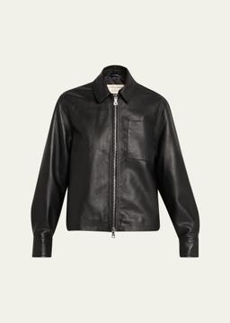 Rhea Lambskin Leather Jacket