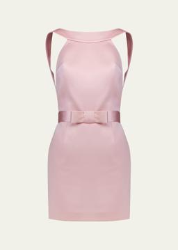 Delphine Satin Mini Dress