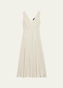 Lou V-Neck Midi Dress