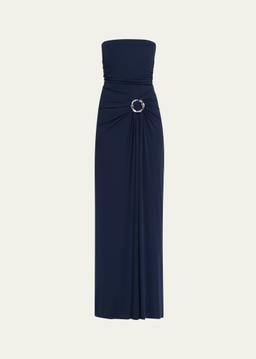 Emma Strapless Jersey Gown
