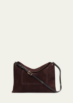 Penelope Slouch Calfskin Suede Shoulder Bag