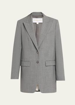 Single-Breasted Boyfriend Blazer