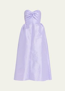 Rose Strapless Taffeta Dress