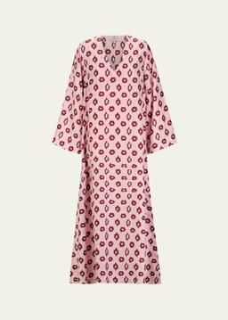Leandra Ripple Lotus Maxi Dress