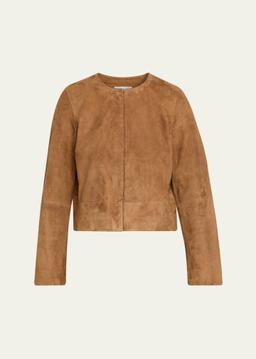 Cropped Suede Jacket