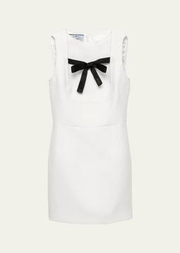 Tela Natte Bow Sleeveless Mini Dress