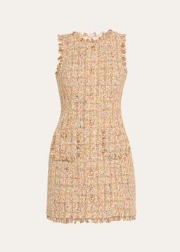 Randi Sleeveless Bouclé Mini Dress