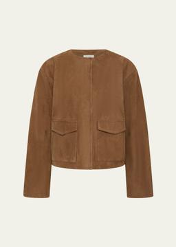 Cocoon Suede Bomber Jacket