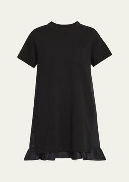 Nylon-Cotton Hybrid Mini Dress