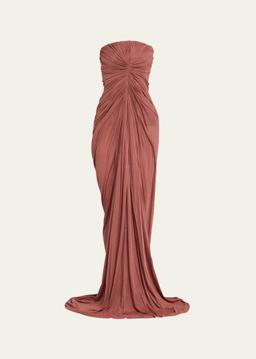 Strapless Draped Gown