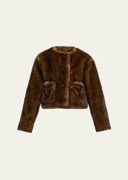 Teddy Cropped Jacket