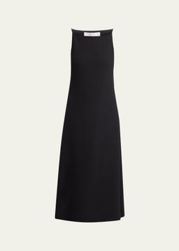 Seraphina High-Neck Sleeveless Midi Dress